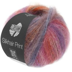 Lana Grossa - Silkhair Print - silke/mohair garn - Fv. 0402 - 25g