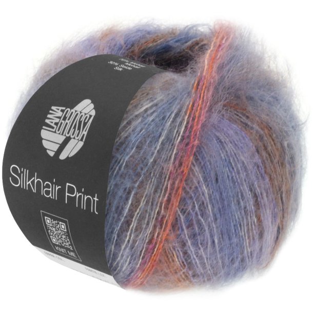 Lana Grossa - Silkhair Print - silke/mohair garn - Fv. 0405 - 25g