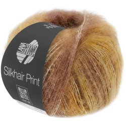 Lana Grossa - Silkhair Print - silke/mohair garn - Fv. 0407 - 25g