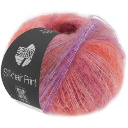 Lana Grossa - Silkhair Print - silke/mohair garn - Fv. 0409 - 25g