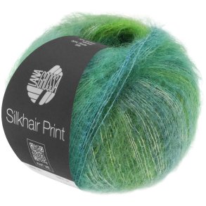 Lana Grossa - Silkhair Print - silke/mohair garn - Fv. 0410 - 25g