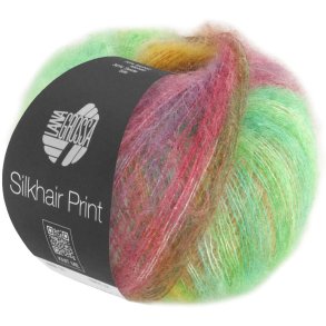 Lana Grossa - Silkhair Print - silke/mohair garn - Fv. 0421 - 25g