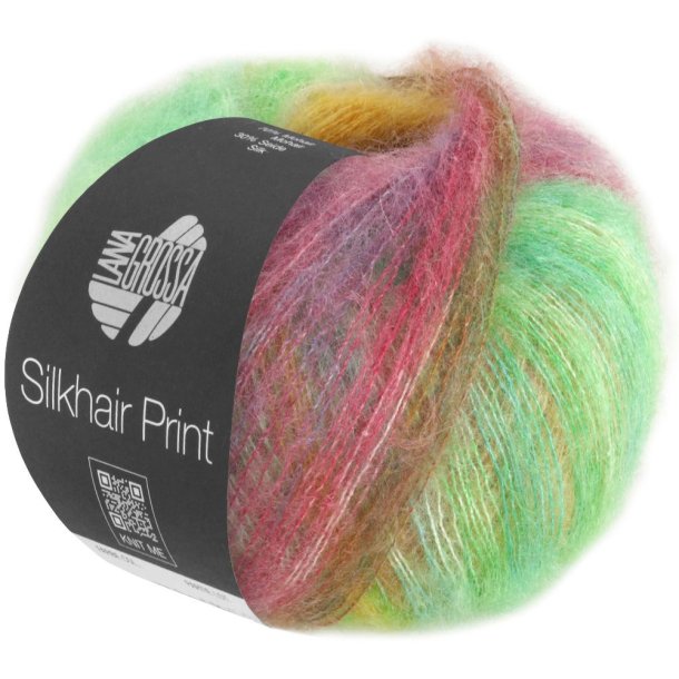 Lana Grossa - Silkhair Print - silke/mohair garn - Fv. 0421 - 25g