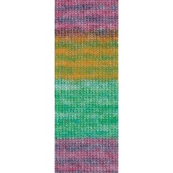 Lana Grossa - Silkhair Print - silke/mohair garn - Fv. 0421 - 25g