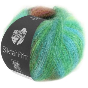 Lana Grossa - Silkhair Print - silke/mohair garn - Fv. 0422 - 25g