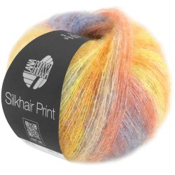 Lana Grossa - Silkhair Print - silke/mohair garn - Fv. 0423 - 25g