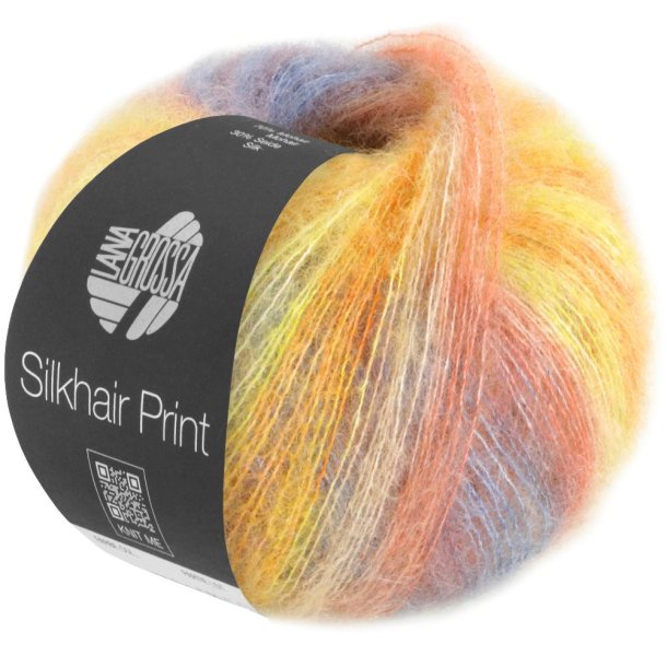 Lana Grossa - Silkhair Print - silke/mohair garn - Fv. 0423 - 25g