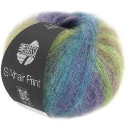 Lana Grossa - Silkhair Print - silke/mohair garn - Fv. 0425 - 25g