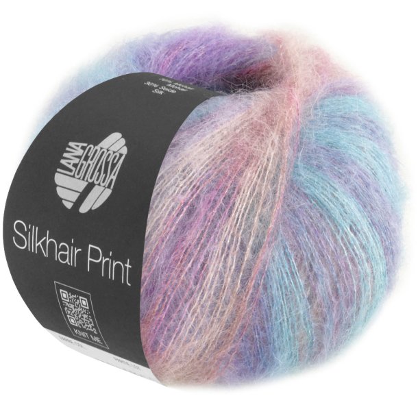 Lana Grossa - Silkhair Print - silke/mohair garn - Fv. 0426 - 25g