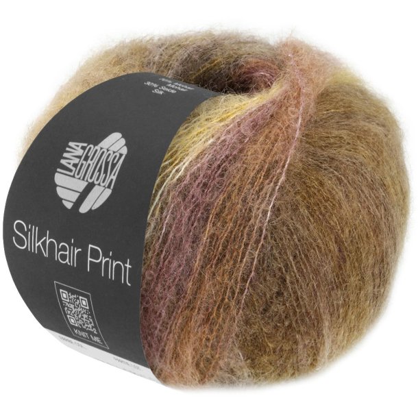 Lana Grossa - Silkhair Print - silke/mohair garn - Fv. 0427 - 25g