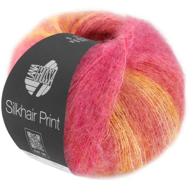 Lana Grossa - Silkhair Print - silke/mohair garn - Fv. 0428 - 25g