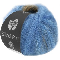 Lana Grossa - Silkhair Print - silke/mohair garn - Fv. 0430 - 25g