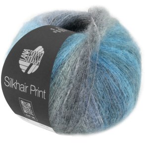 Lana Grossa - Silkhair Print - silke/mohair garn - Fv. 0432 - 25g