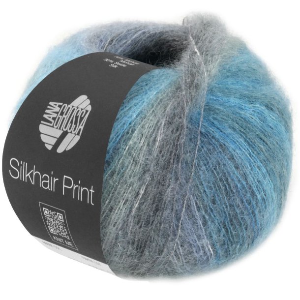 Lana Grossa - Silkhair Print - silke/mohair garn - Fv. 0432 - 25g