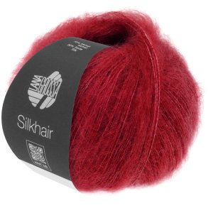 Lana Grossa - Silkhair - Mohair/Silke garn - Vinr�d (208) - 25g