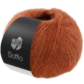 Lana Grossa - Soffio - merino/bomuld/cashmere garn - Rust brun (04) - 25g