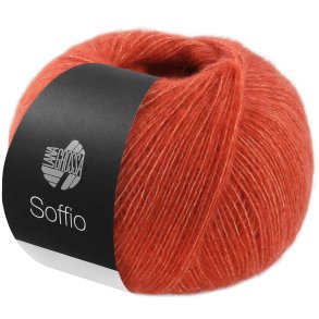 Lana Grossa - Soffio - merino/bomuld/cashmere garn - Rust orange (05) - 25g