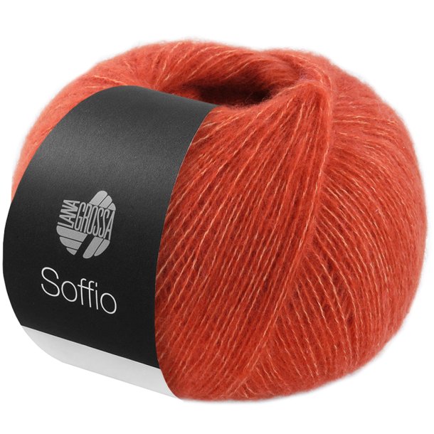 Lana Grossa - Soffio - merino/bomuld/cashmere garn - Rust orange (05) - 25g