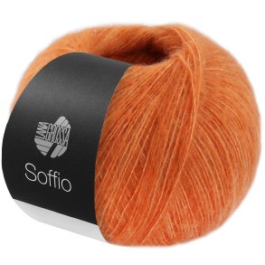 Lana Grossa - Soffio - merino/bomuld/cashmere garn - Orange (06) - 25g