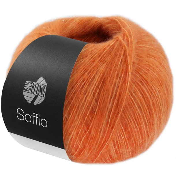 Lana Grossa - Soffio - merino/bomuld/cashmere garn - Orange (06) - 25g