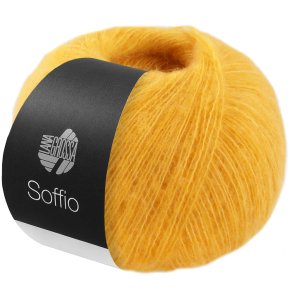 Lana Grossa - Soffio - merino/bomuld/cashmere garn - Gul (07) - 25g