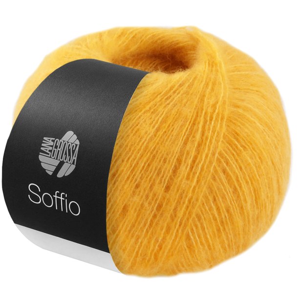 Lana Grossa - Soffio - merino/bomuld/cashmere garn - Gul (07) - 25g