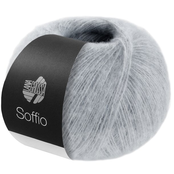 Lana Grossa - Soffio - merino/bomuld/cashmere garn - Lysegr (15) - 25g