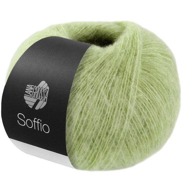 Lana Grossa - Soffio - merino/bomuld/cashmere garn - Lysegrn (21) - 25g