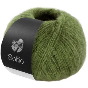 Lana Grossa - Soffio - merino/bomuld/cashmere garn - Bladgrn (22) - 25g