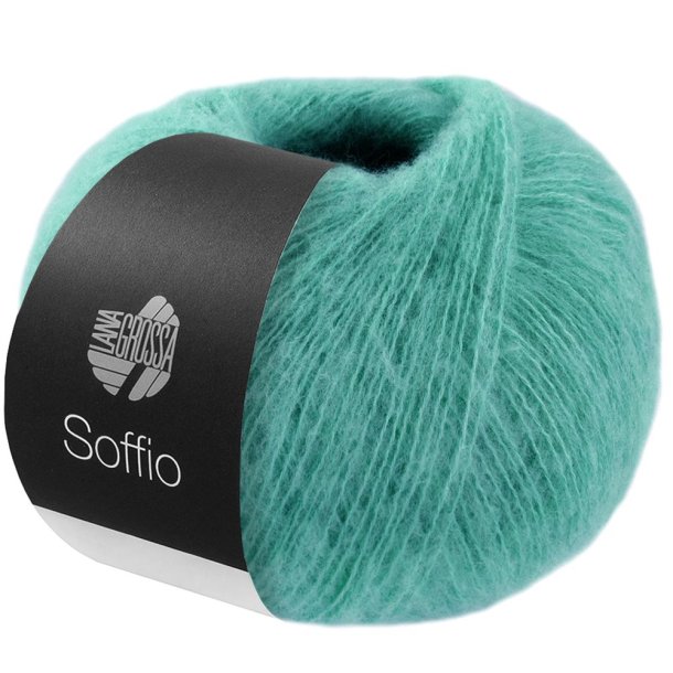 Lana Grossa - Soffio - merino/bomuld/cashmere garn - Aqua (23) - 25g