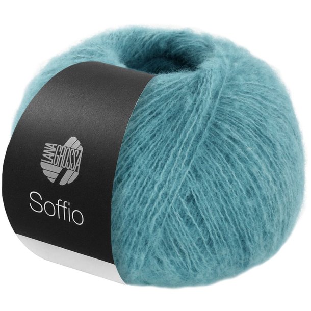 Lana Grossa - Soffio - merino/bomuld/cashmere garn - Tyrkisbl (24) - 25g