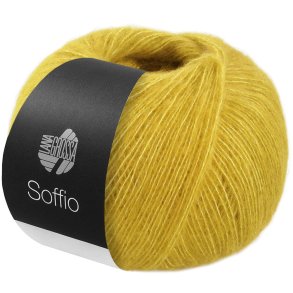Lana Grossa - Soffio - merino/bomuld/cashmere garn - Sennepsgul (31) - 25g