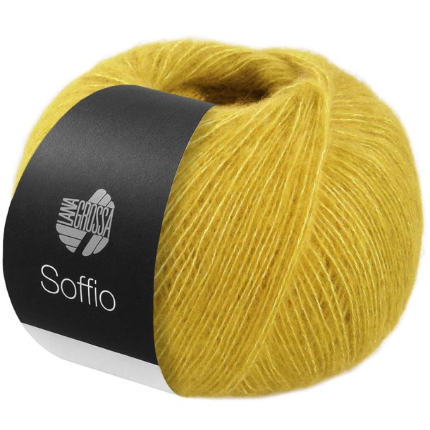 Lana Grossa - Soffio - merino/bomuld/cashmere garn - Sennepsgul (31) - 25g