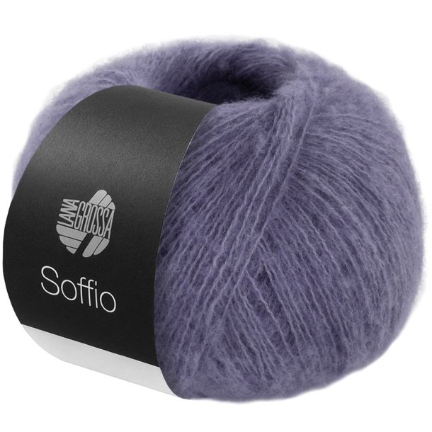 Lana Grossa - Soffio - merino/bomuld/cashmere garn - Blviolet (34) - 25g
