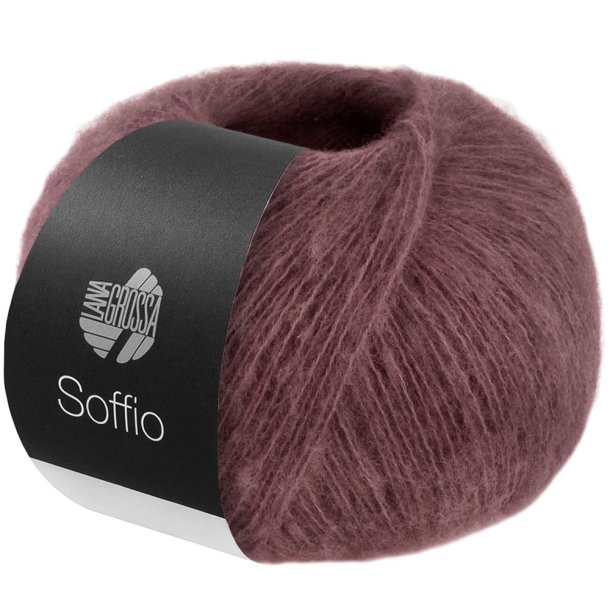 Lana Grossa - Soffio - merino/bomuld/cashmere garn - Burgunder (35) - 25g