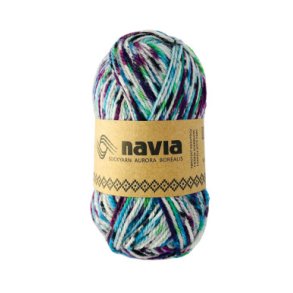 Navia - Sokkegarn - Uldgarn - Aurora Borealis 521 - 50g
