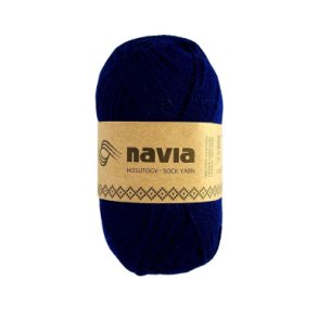 Navia - Sokkegarn - Uldgarn - Marinebl 524 - 50g