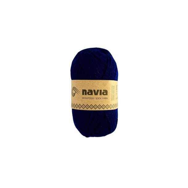 Navia - Sokkegarn - Uldgarn - Marinebl 524 - 50g