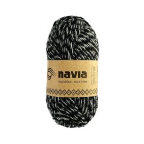 Navia - Sokkegarn - Uldgarn - Meleret mrk/lys 515 - 50g
