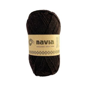 Navia - Sokkegarn - Uldgarn - Mrkebrun 505 - 50g