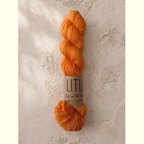 LITLG - Mohair Silk Lace - Semi-solid (meleret) - Tangerine - 50g