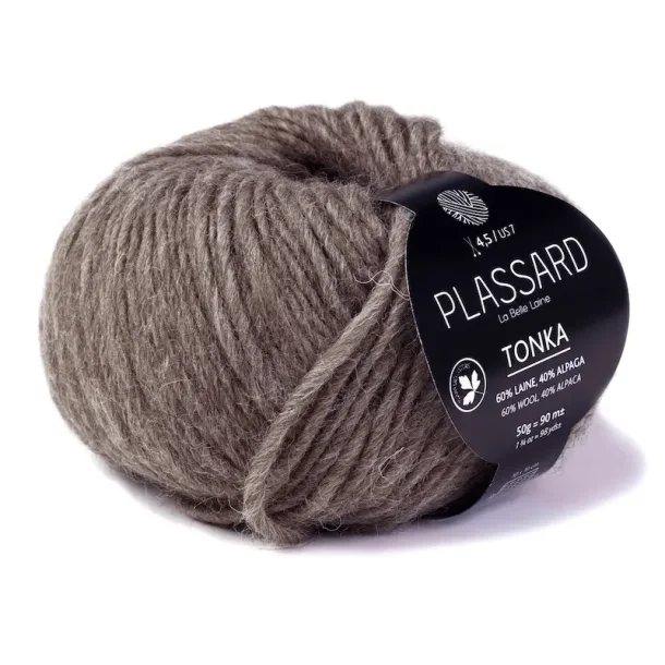 Plassard - Tonka - uld/alpaca garn - Brun (85) - 50g