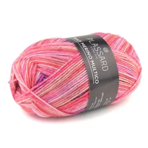 Plassard - Tradi Merino Multico - uld/cashmere garn - Rd (34) - 50g