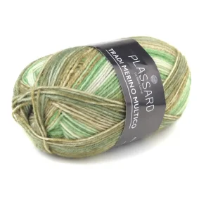 Plassard - Tradi Merino Multico - uld/cashmere garn - Grn (82) - 50g