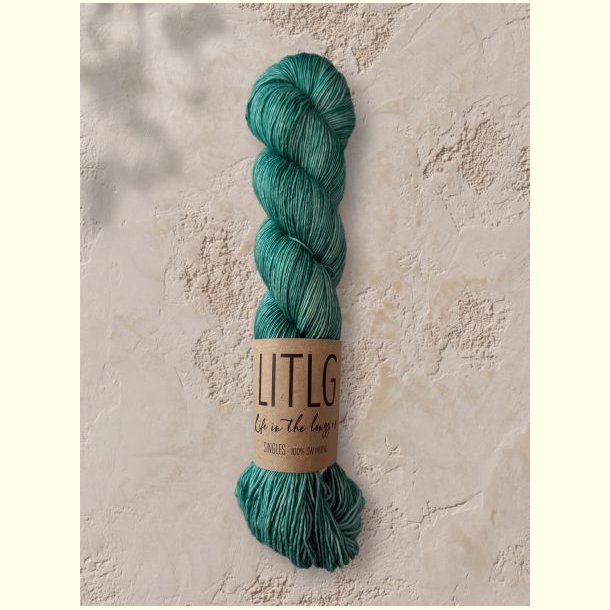 LITLG - Mohair Silk Lace - Semi-solid (meleret) - Verdigris - 50g