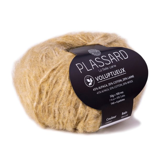 Plassard - Voluptueux - Alpaca/bomuld/merino uldgarn - Beige (82) - 50g
