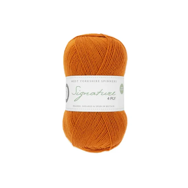 WYS - Signature 4ply - uld/strmpegarn - Amber 1004 - 100g