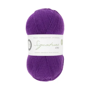WYS - Signature 4ply - uld/strmpegarn - Amethyst 1003 - 100g