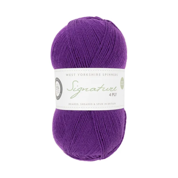 WYS - Signature 4ply - uld/strmpegarn - Amethyst 1003 - 100g