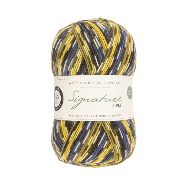WYS - Signature 4ply Country Birds - uld/strmpegarn - Blue Tit 818 - 100g